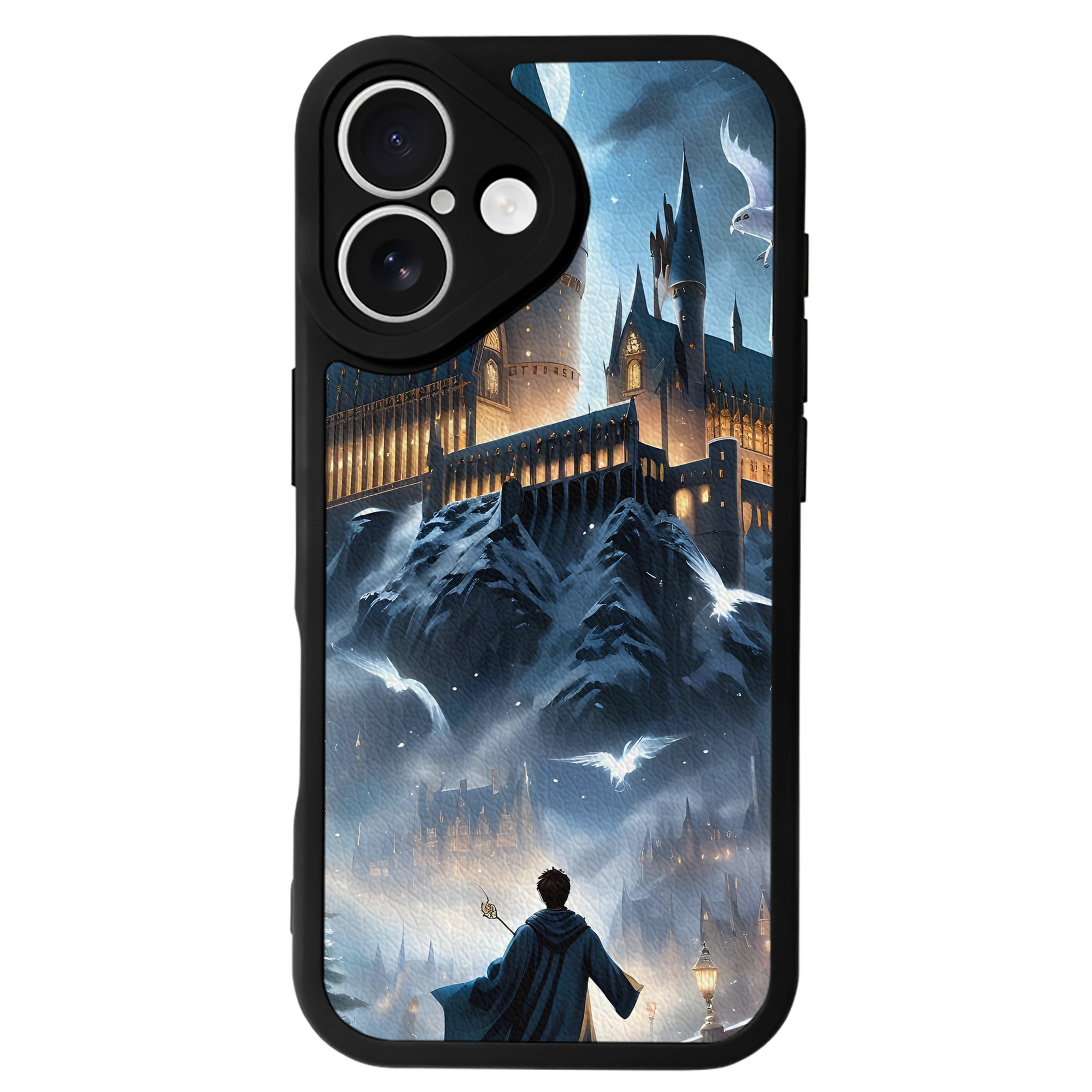 （画像用） Harry Potter ハリー・ポッターシリーズ 【iPhone 16シリーズ対応】シリコンスマホケース（レザー調） 材質：シリコン